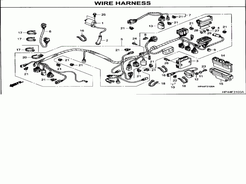 honda rancher parts diagram